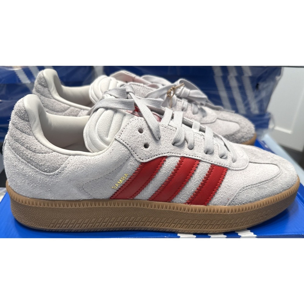Adidas SAMBA XLG Shoes Men's 13 / Women's 14 White with Red Stripes - New in Box - Picture 7 of 16